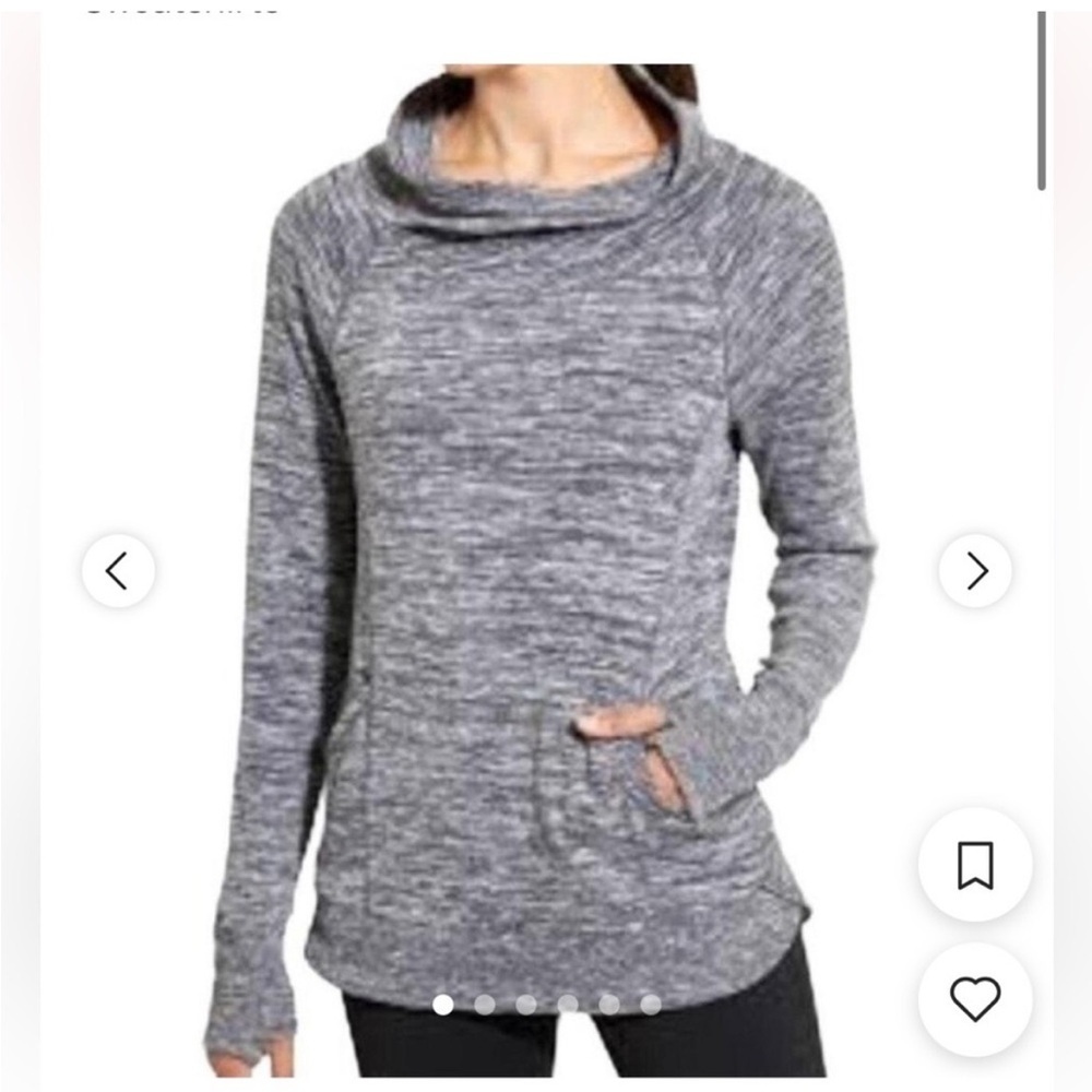 EUC ATHLETA BLISSFUL COWL NECK HOODIE SMALL